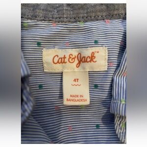 Cat and Jack button-up shirt Boys Size 4t